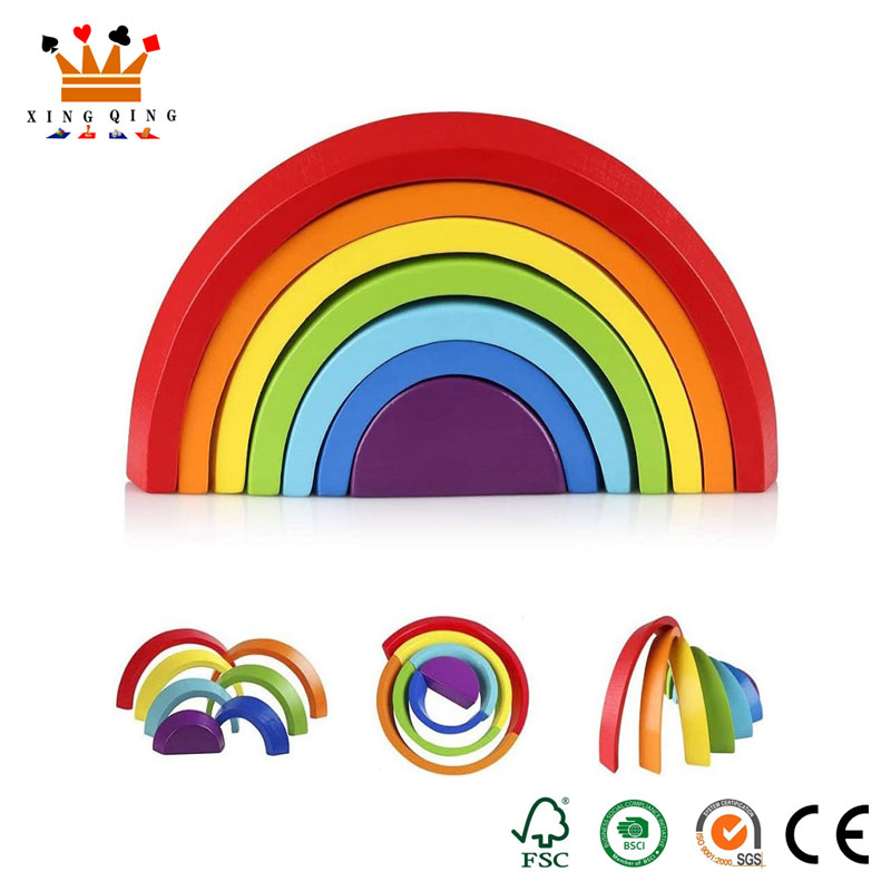 Rainbow Building Wooden Set